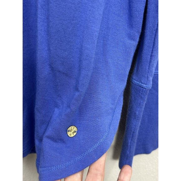 Lilly Pulitzer Luxletic Kerah Lounge Tee Size Medium Moonlight Garden Oversized - Picture 7 of 9